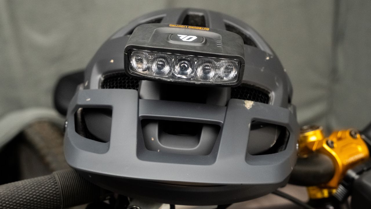 Outbound Portal light on helmet