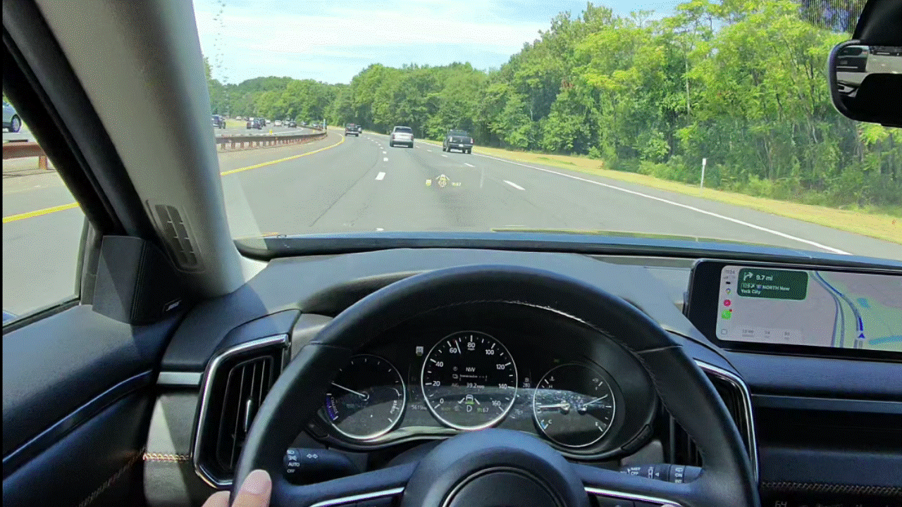2025 Mazda CX-50 Hybrid HUD.