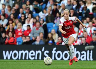 Mead in action for Arsenal