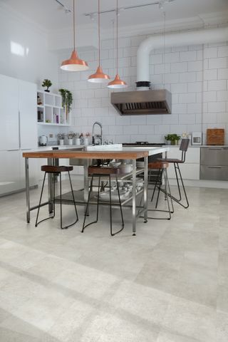 Polyflor LVT flooring in kitchen-diner