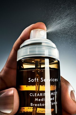 Close up of spray bottle