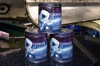 DoubleTree by Hilton's limited edition Cookies in Space tins include six of the same type of chocolate chip cookies to be baked in space and given to DoubleTree hotel guests at check in.