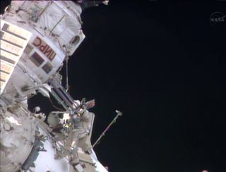 Russian Spacewalk Outside ISS on April 19, 2013