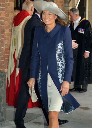 Carole Middleton at the Christening of Prince George, 2013