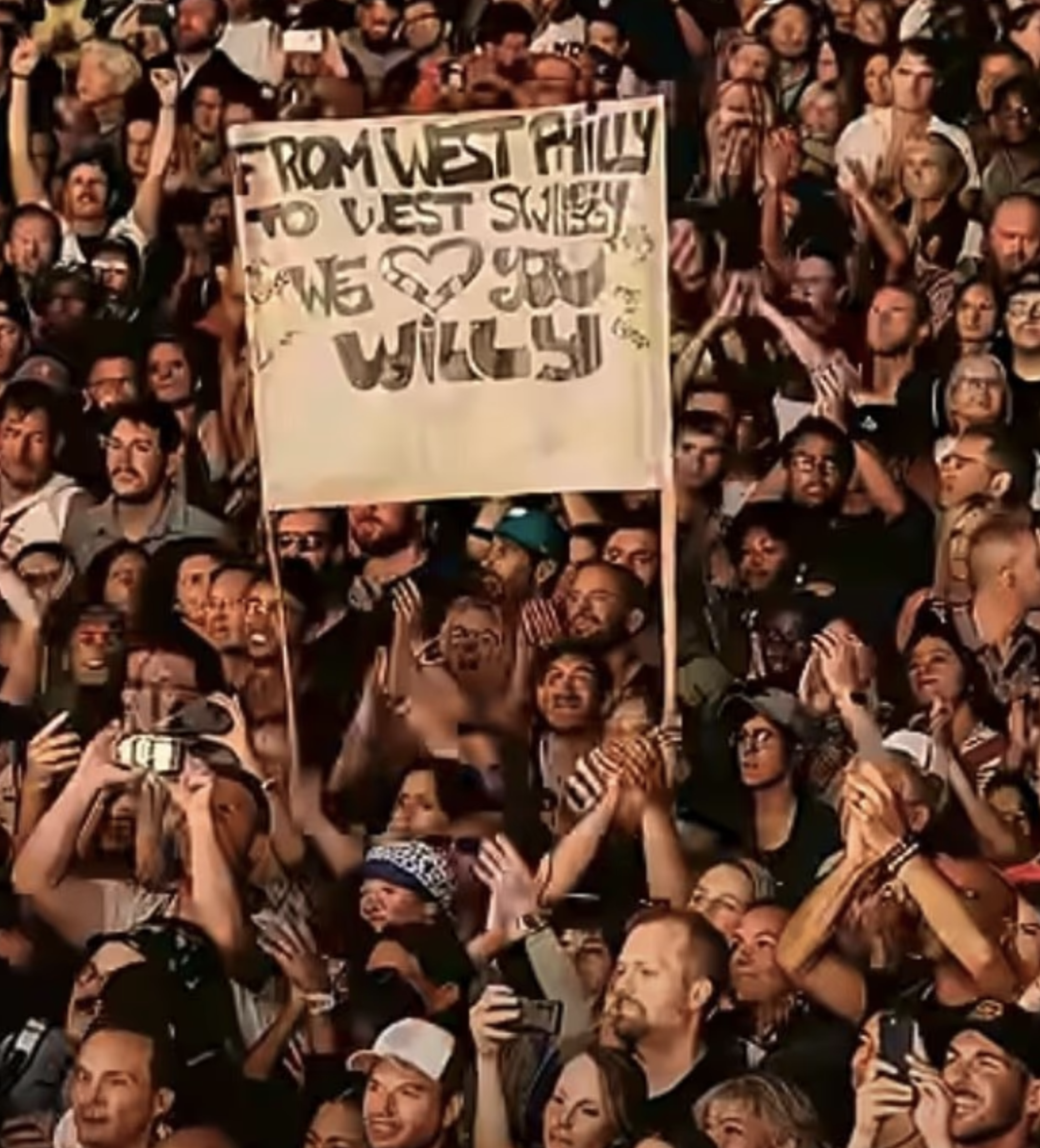 Crowd scene at Will Smith concert