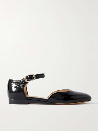 Patent-Leather Mary Jane Ballet Flats