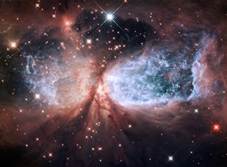 Hubble Serves Up a Holiday Snow Angel