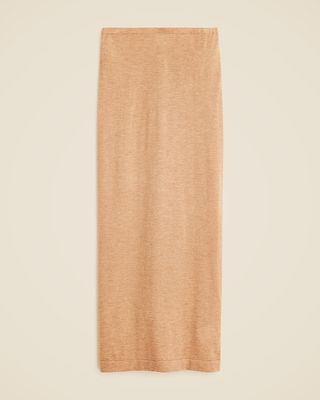 Featherweight Cashmere Column Skirt