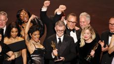 Cast and crew of 'One Battle After Another' accept the Oscar for Best Picture