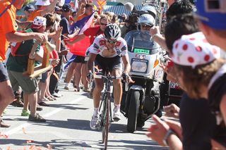 Carlos Sastre makes the decisive attack on stage 17 of the 2008 Tour de France (Watson)