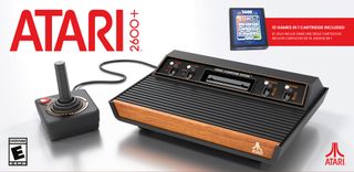 Atari 2600+ console next to controller