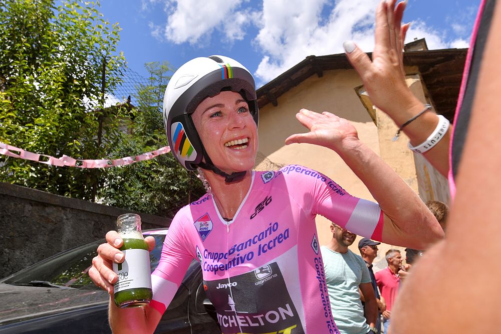 Annemiek van Vleuten (Mitchelton-Scott) wins stage 6 uphill time trial at the Giro Rosa
