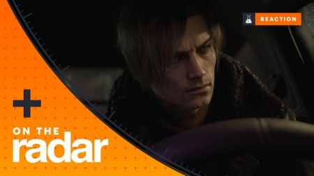 Leon Kennedy drives a car at night in Resident Evil Requiem, with the GamesRadar+ On The Radar branding