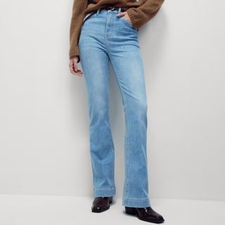 M&S High Waisted Flared Jeans