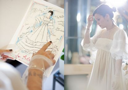 Lily Allen Chanel wedding dress - wedding pictures