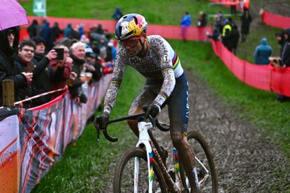 Tom Pidcock racing cyclocross World Cup in Overijse