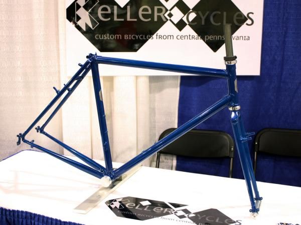 Keller Cycles brought along this freshly painted touring frameset.