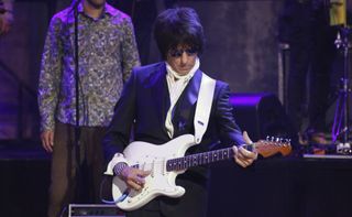 Jeff Beck performs in New York City on October 10, 2013