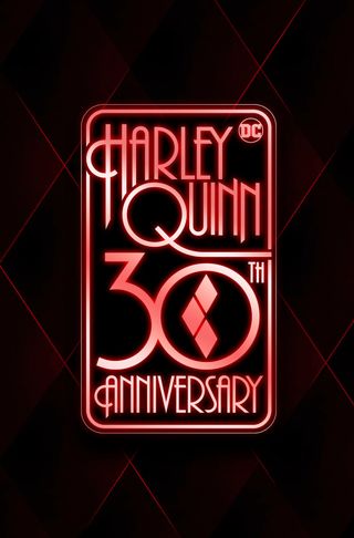 Harley Quinn 30th anniversary logo