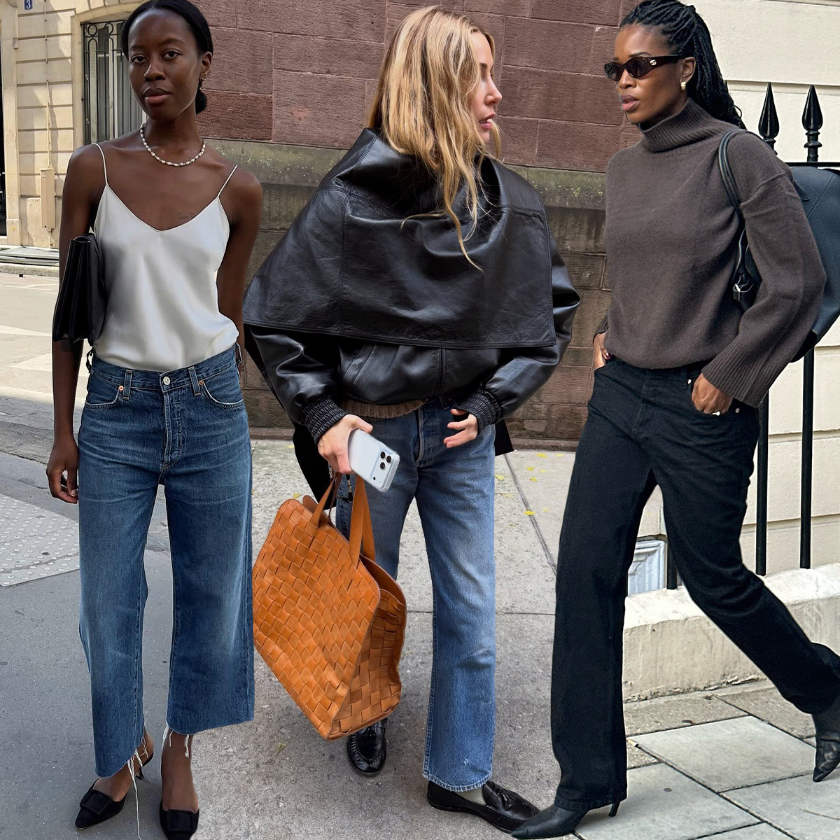 Influencers wearing jeans