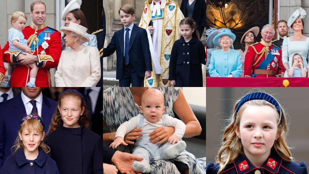 Queen Elizabeth&#039;s great-grandchildren including Archie, Savannah Phillips, Prince George and Princess Charlotte