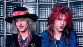 Michael and Jay Aston pose backstage at the Metro, Chicago, Illinois, October 17, 1986