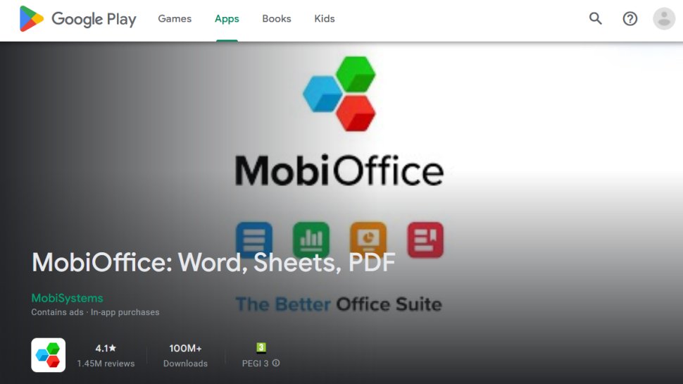 MobiOffice website screenshot (August 2025).