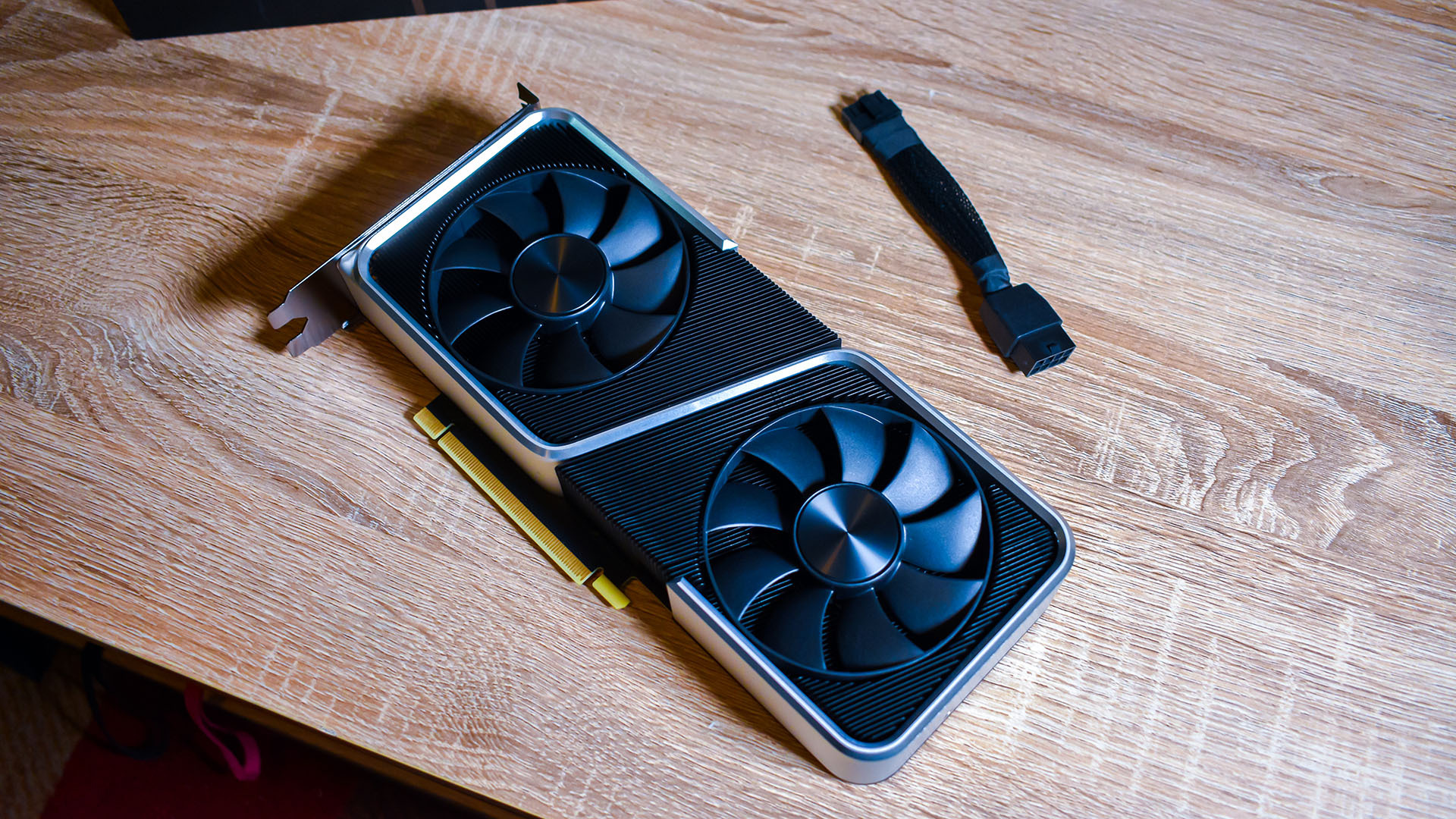 The Nvidia GeForce RTX 3060 Ti on a table