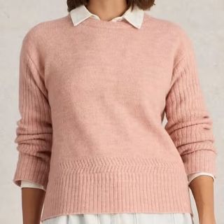 White Stuff Pink Jumper