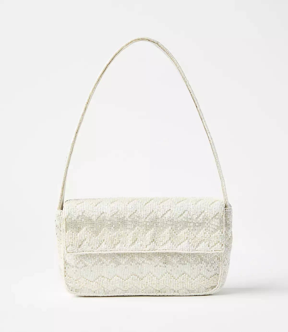 loft, Chevron Beaded Shoulder Bag
