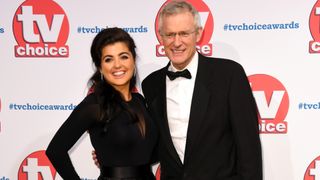 Storm Huntley and Jeremy Vine attending the TV Choice Awards held at the Hilton Hotel, Park Lane, London