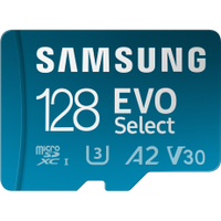Samsung EVO Select 128GB MicroSD Card: 
$20 $9.99 at Amazon (128GB)
$45 $29.99 at Amazon (512GB)