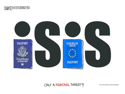 Political cartoon ISIS European Union world