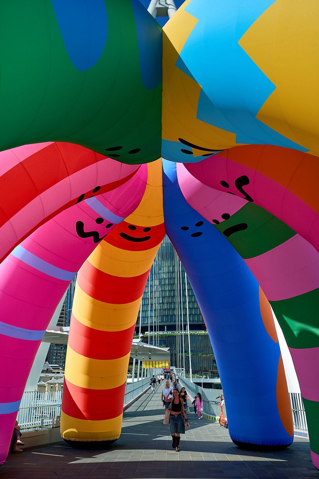 Colourful inflated shapes