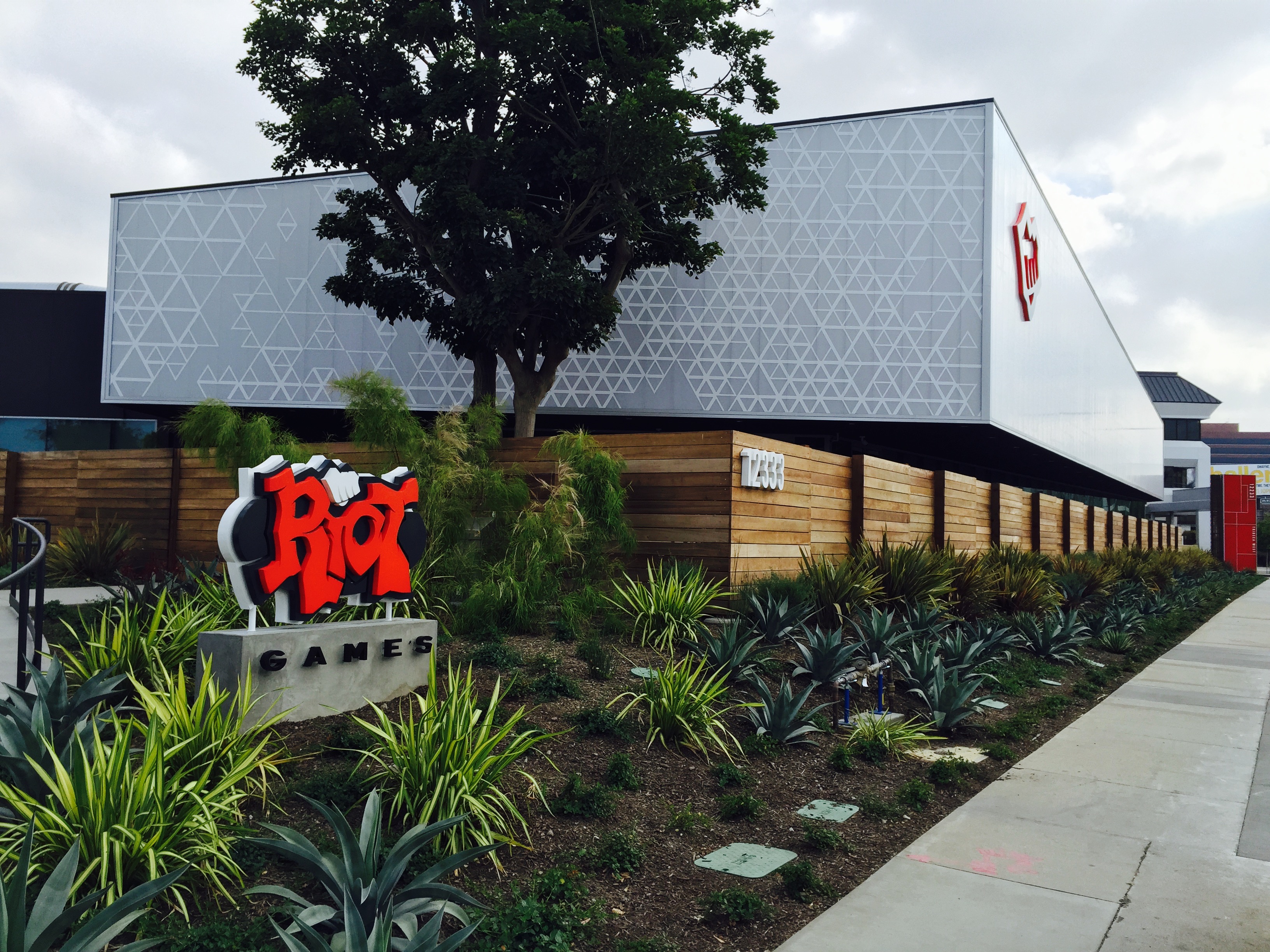 The exterior of Riot Games HQ