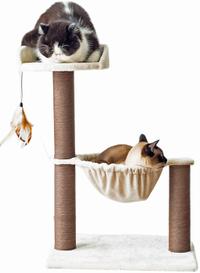 Catry Cat Tree with Feather Toy RRP: $35.96 | Now: $25.48 | Save: $10.48 (29%)