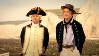 Mitchell and Webb dressed as George Washington and soldier in That Mitchell and Webb Look