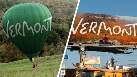 New Vermont Tourism logo design and branding