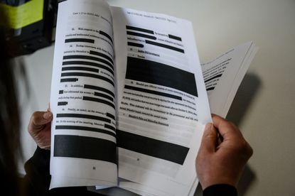 Mueller report redacted. 
