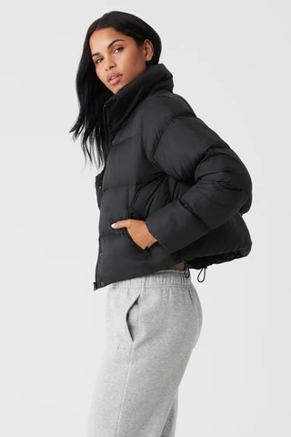 Alo Yoga black puffer jacket