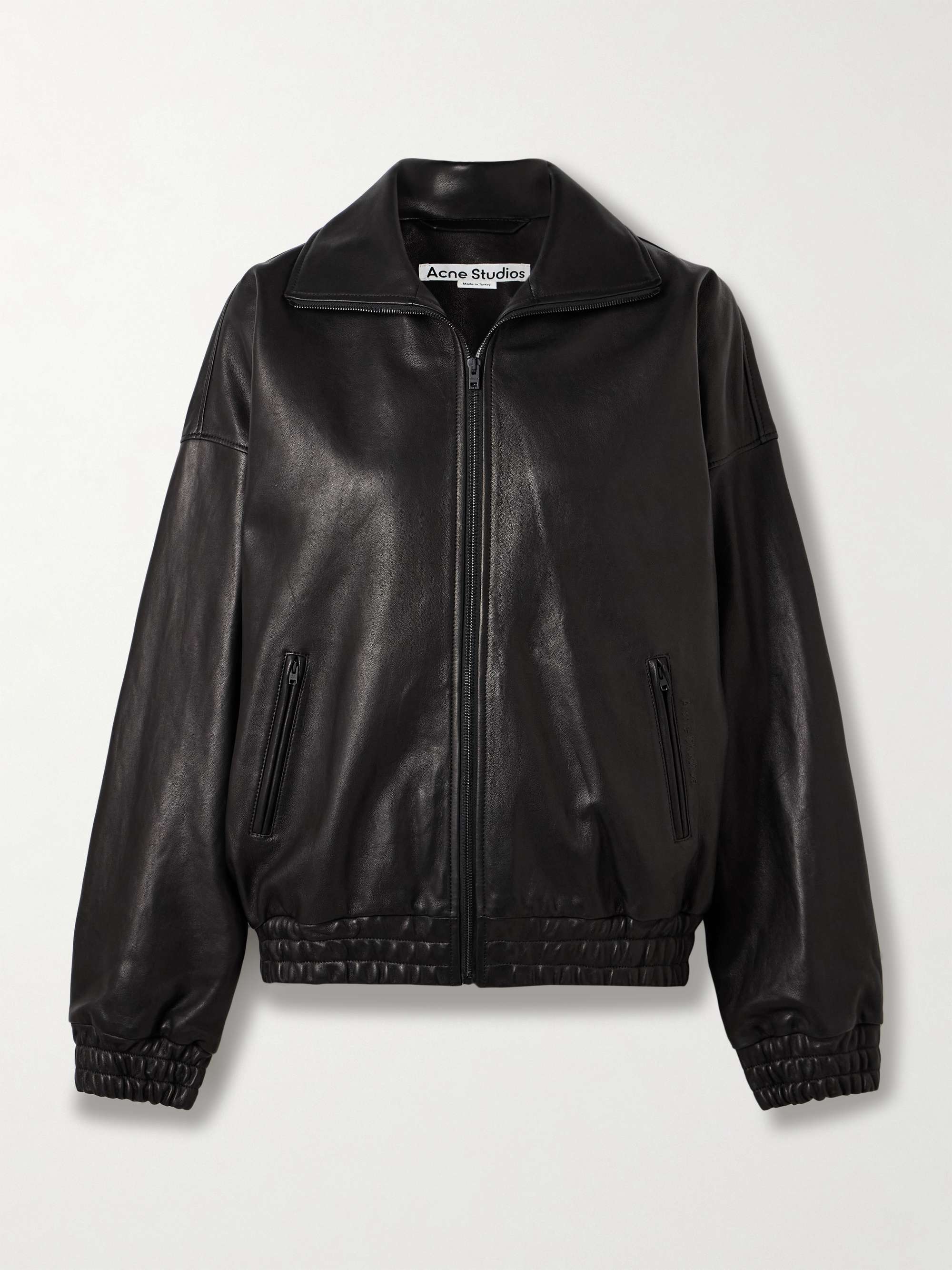 Leather Bomber Jacket