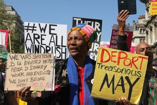 Ongoing demonstrations against the Windrush scandal