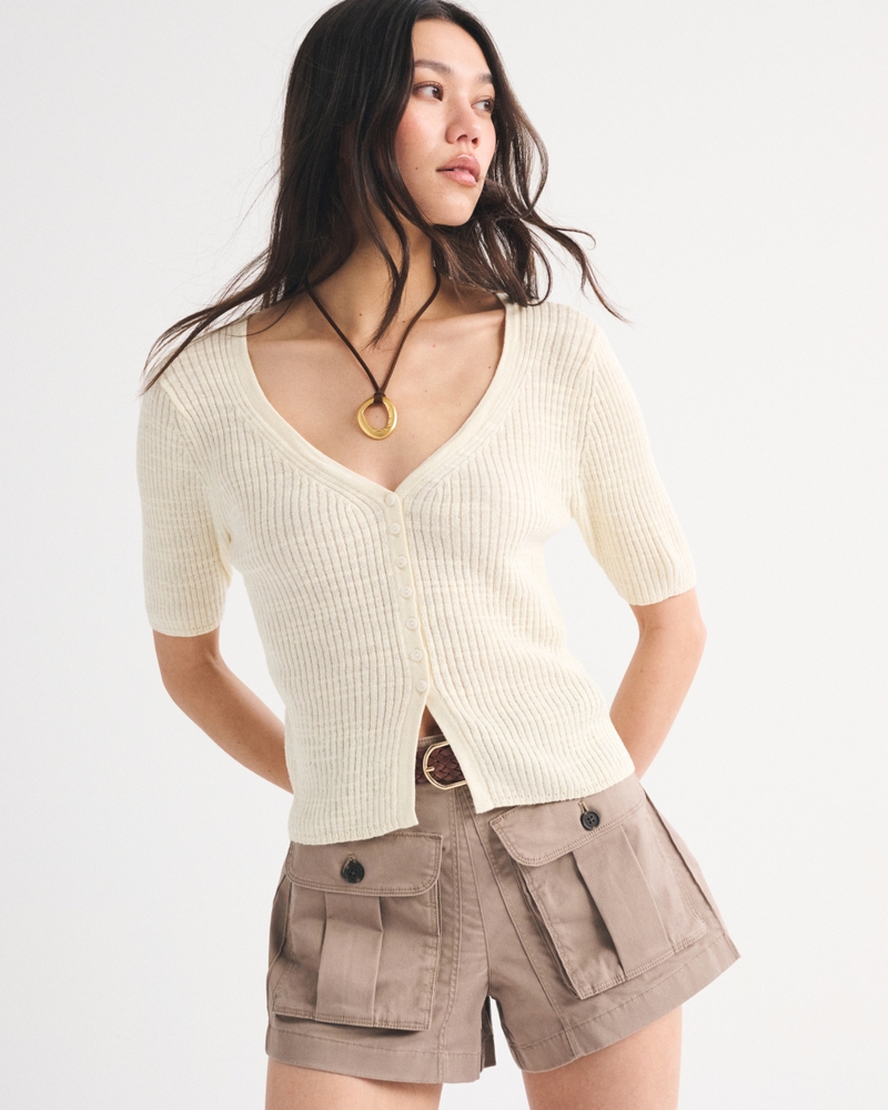 Short-Sleeve Cardigan