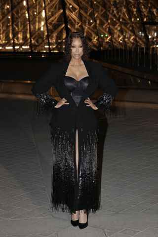 Tyra banks at the louvre dinner