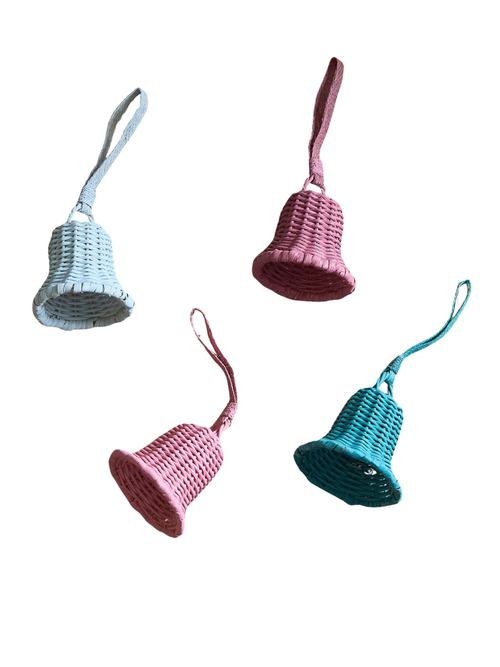 Rattan Bell Ornaments