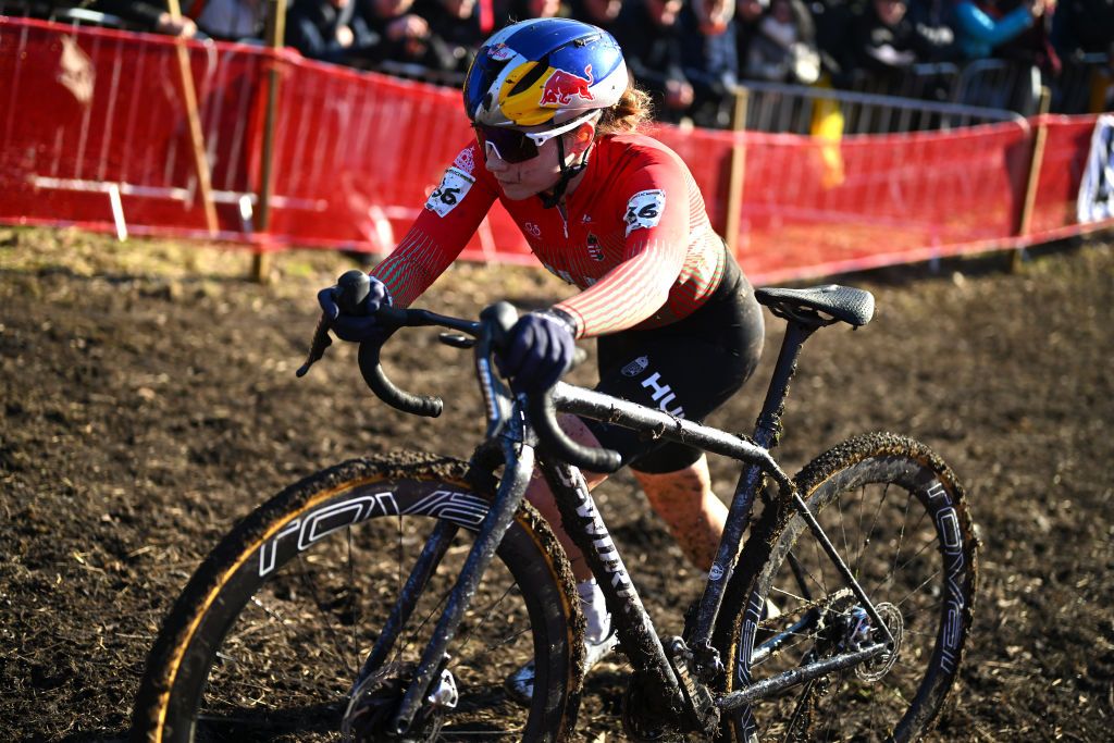 LIEVIN FRANCE FEBRUARY 01 Blanka Vas of Hungary competes during the 76th UCI CycloCross World Championships 2025 Womens Elite on February 01 2025 in Lievin France Photo by Luc ClaessenGetty Images