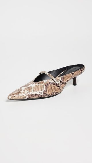 Simkhai Embossed Mary Jane Kitten Heels