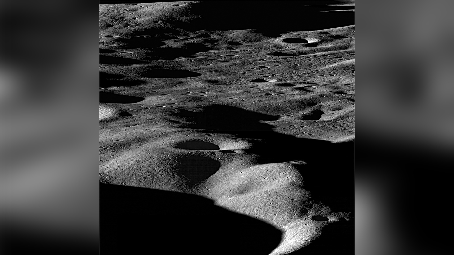 Moon mountains caused by impacts.