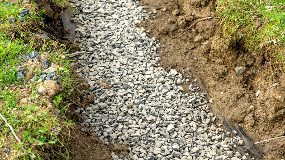 Installing a French drain in six easy to follow steps
