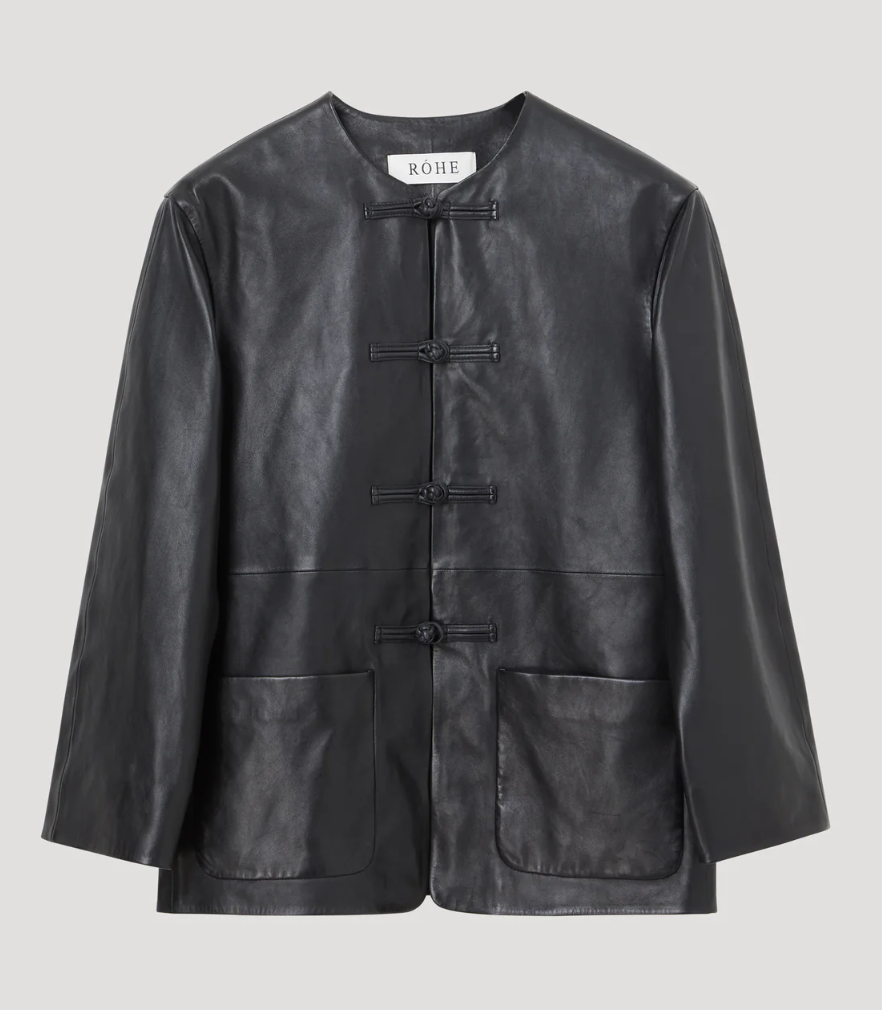 R&amp;oacute;he, Mandarin Leather Jacket
